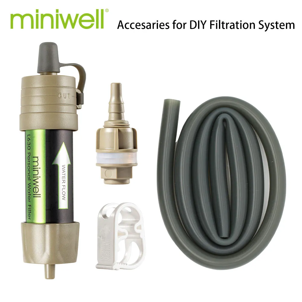 Miniwell Portable Camping Water Filter System with 2000 Liters