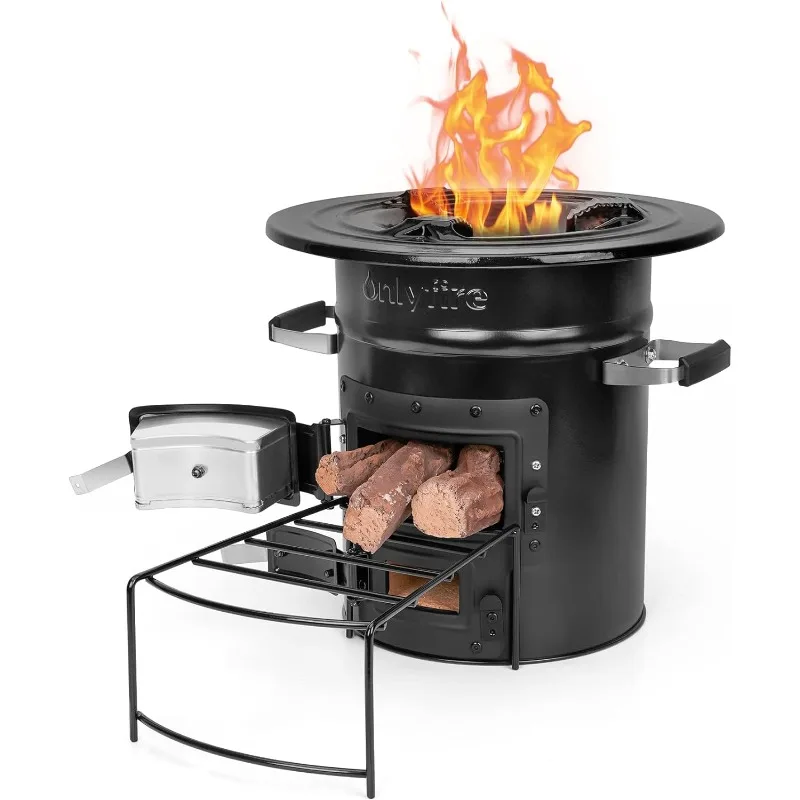 Onlyfire Camping Rocket Stove, Outdoor Portable Wood Burning Camp Stove